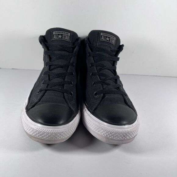 Converse Chuck Taylor All Star Street Mid Black Shoes Sneakers Men's Size 10 - Picture 2 of 8